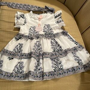 NWT Victoria Dunn Floral 3 Tier Ruffle Dress